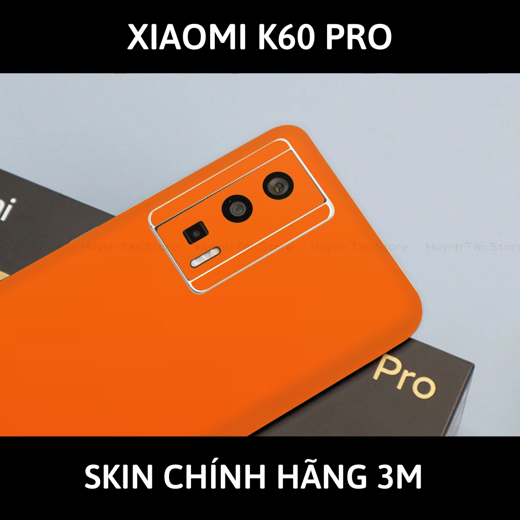 Skin 3m K60, K60 Pro full body và camera nhập khẩu chính hãng USA phụ kiện điện thoại huỳnh tân store - Matte Oranger - Warp Skin Collection