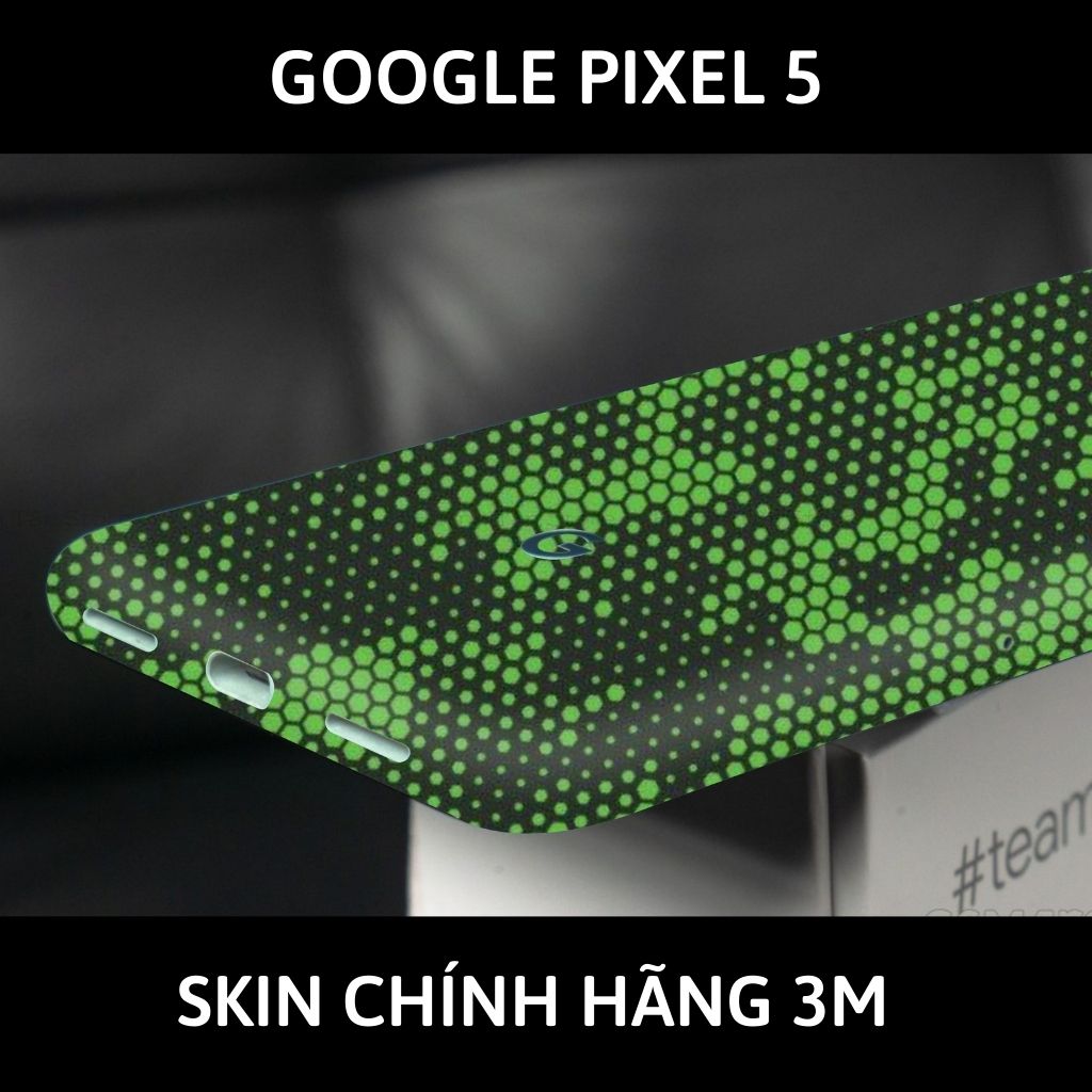 Skin 3m Google Pixel 5, Pixel 5A, Pixel 4A, Pixel 4A 5G full body và camera nhập khẩu chính hãng USA phụ kiện điện thoại huỳnh tân store - Mamba Green - Warp Skin Collection