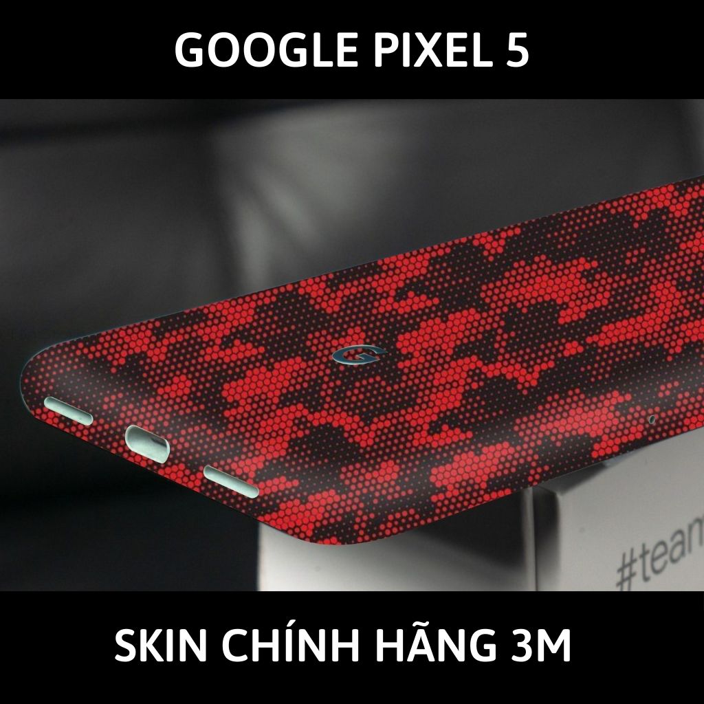 Skin 3m Google Pixel 5, Pixel 5A, Pixel 4A, Pixel 4A 5G full body và camera nhập khẩu chính hãng USA phụ kiện điện thoại huỳnh tân store - Mamba Red - Warp Skin Collection