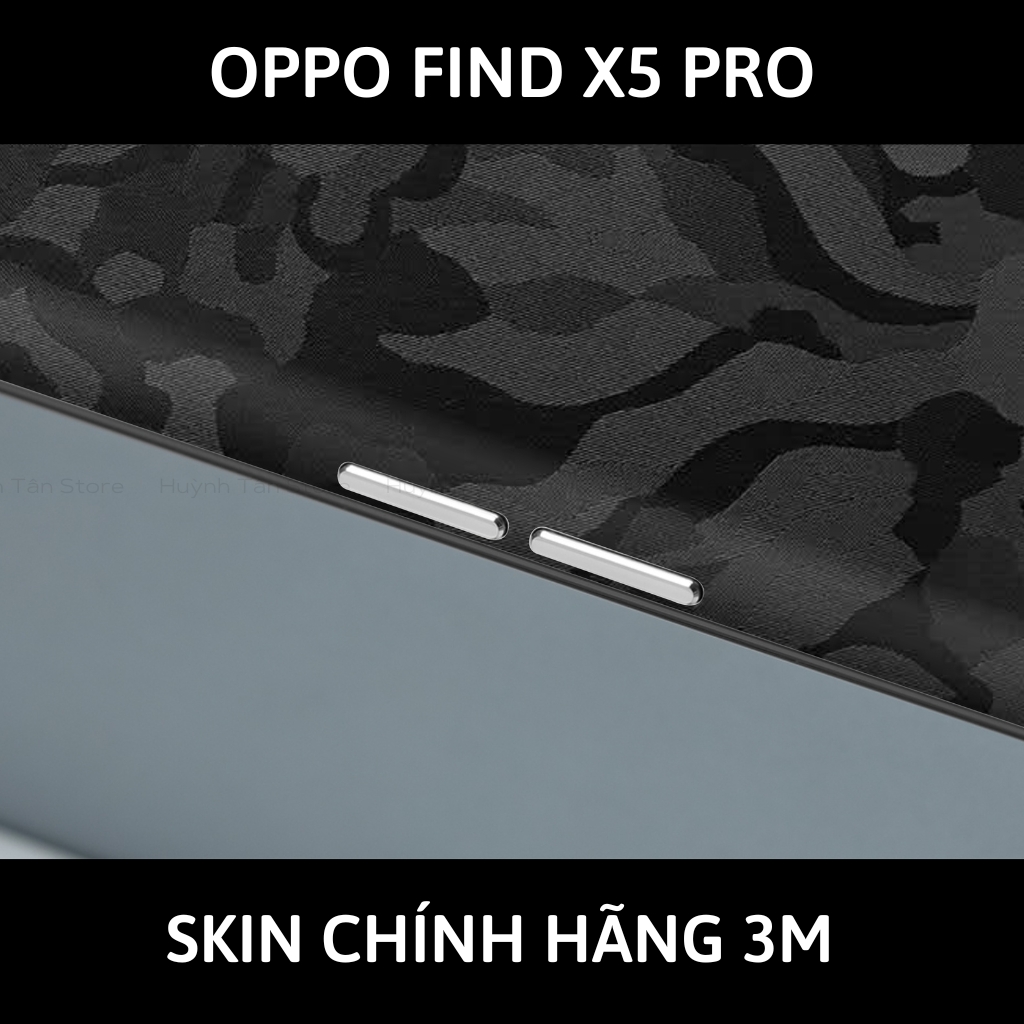 Dán skin điện thoại Oppo Find X5 Pro full body và camera nhập khẩu chính hãng USA phụ kiện điện thoại huỳnh tân store - Camo Black - Warp Skin Collection