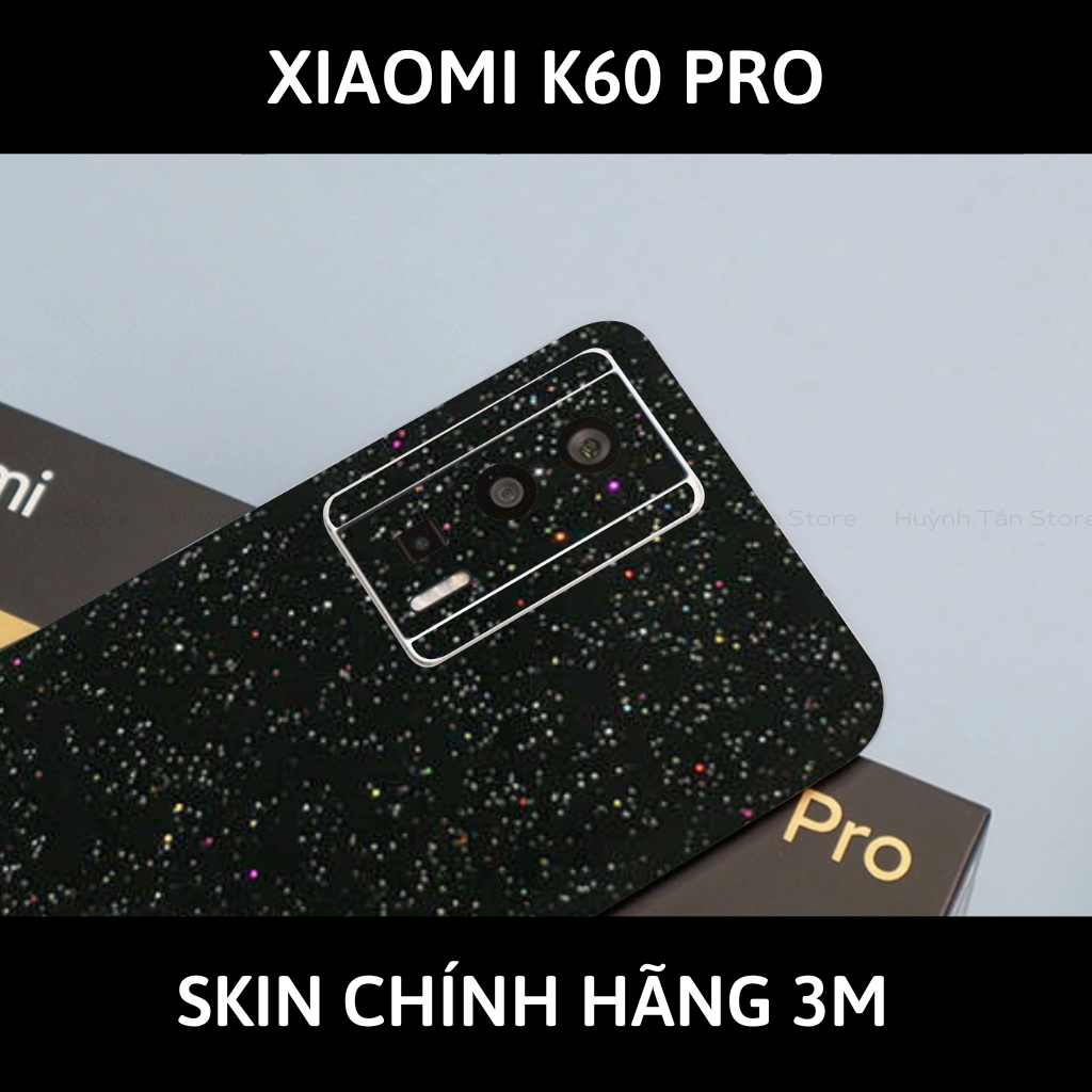 Skin 3m K60, K60 Pro full body và camera nhập khẩu chính hãng USA phụ kiện điện thoại huỳnh tân store - Galaxy Black - Warp Skin Collection