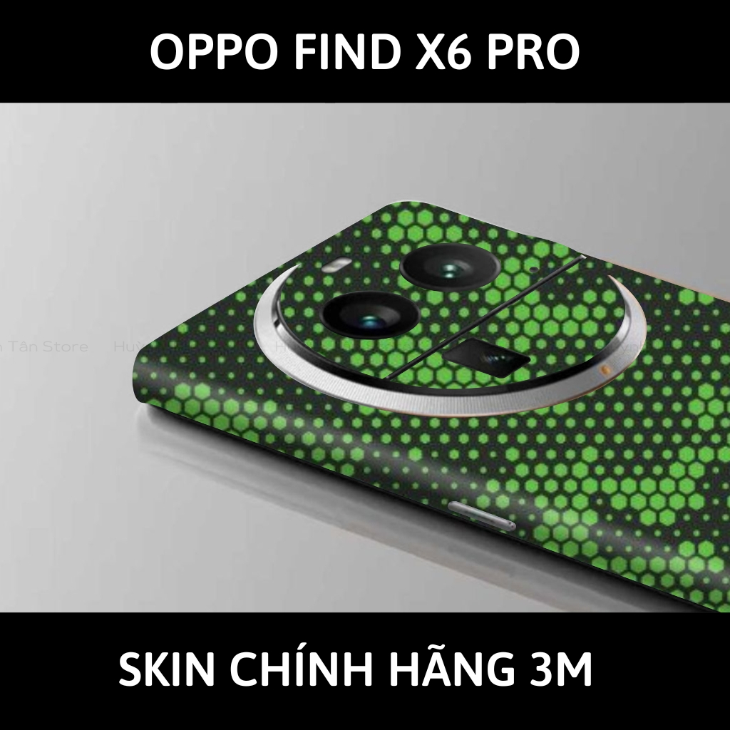 Dán skin điện thoại Oppo Find X6 Pro full body và camera nhập khẩu chính hãng USA phụ kiện điện thoại huỳnh tân store - Mamba Green - Warp Skin Collection