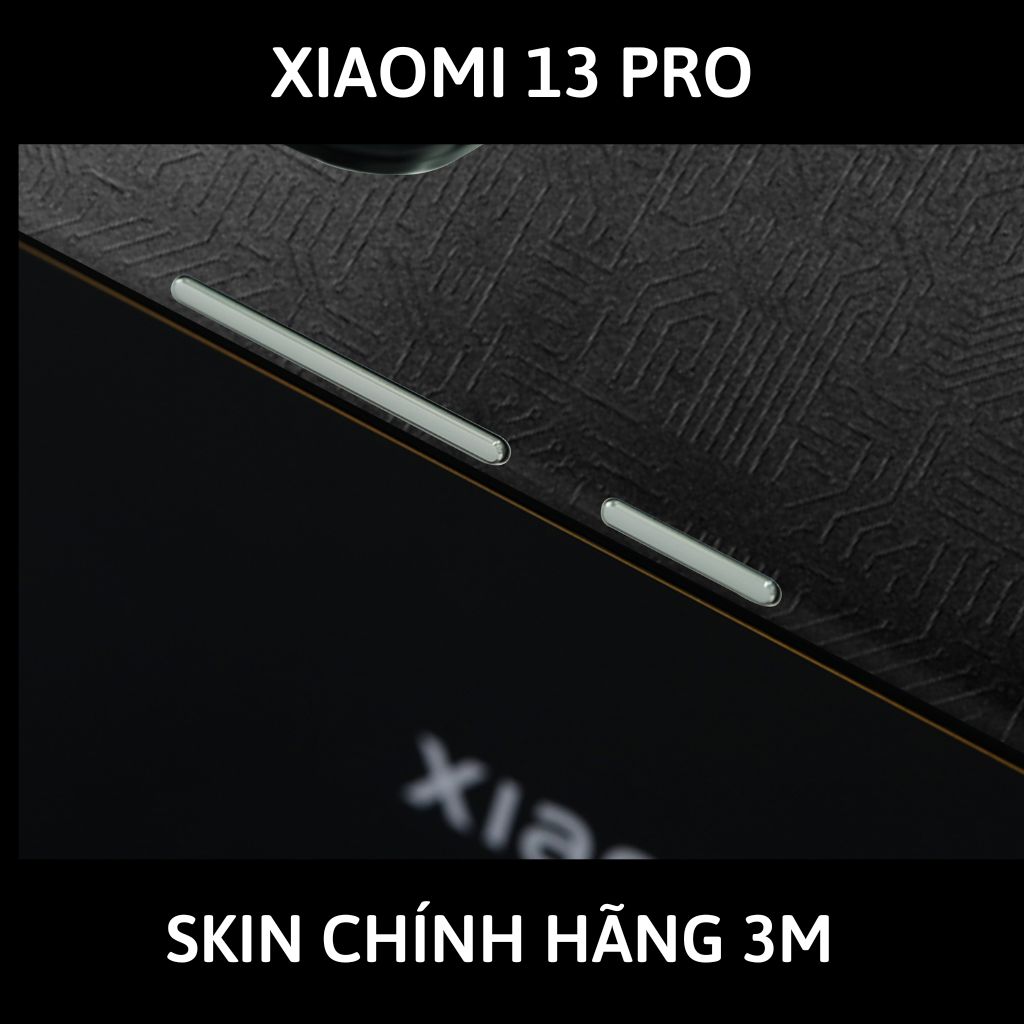 Skin 3m Mi 13 Ultra, Mi 13 Pro, Mi 13  full body và camera nhập khẩu chính hãng USA phụ kiện điện thoại huỳnh tân store - Electronic Black 2022 - Warp Skin Collection