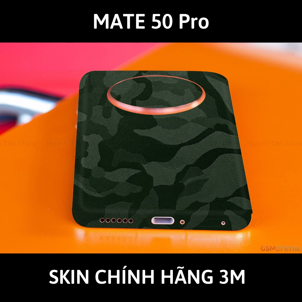 Dán skin điện thoại Huawei Mate 50 Pro full body và camera nhập khẩu chính hãng USA phụ kiện điện thoại huỳnh tân store - Camo Green - Warp Skin Collection