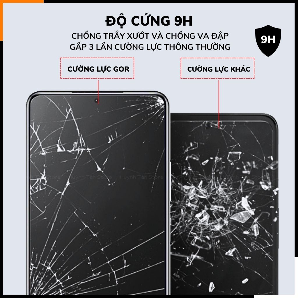 Cường lực rog phone 8 trong suốt FULL MÀN chống bám vân tay chính hãng GOR phụ kiện huỳnh tân store