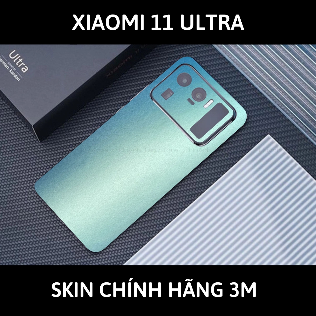 Skin 3m Mi 11 Ultra full body và camera nhập khẩu chính hãng USA phụ kiện điện thoại huỳnh tân store - Oracal Blue Yellow - Warp Skin Collection