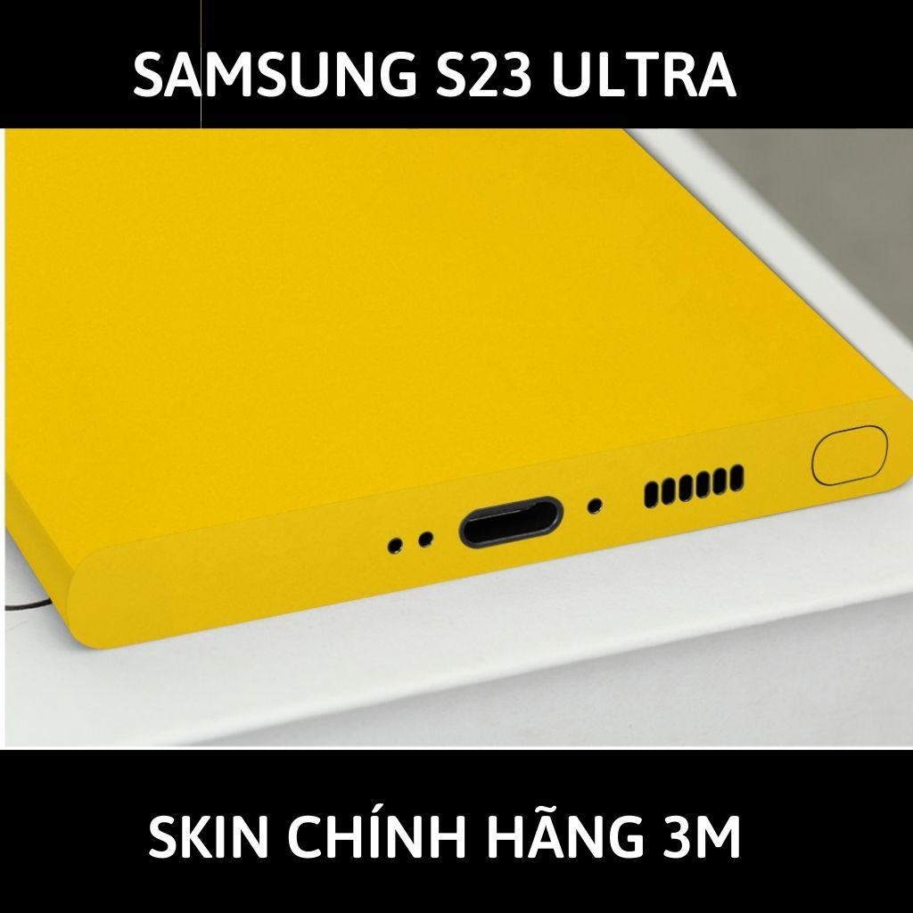 Skin 3m samsung galaxy s23, s23 plus, s23 ultra full body và camera nhập khẩu chính hãng USA phụ kiện điện thoại huỳnh tân store - Yellow Gloss - Warp Skin Collection