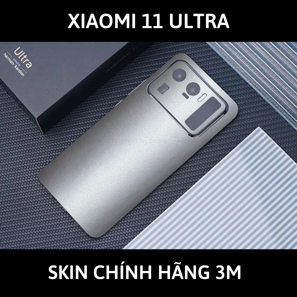Skin 3m Mi 11 Ultra full body và camera nhập khẩu chính hãng USA phụ kiện điện thoại huỳnh tân store - Alumium White - Warp Skin Collection