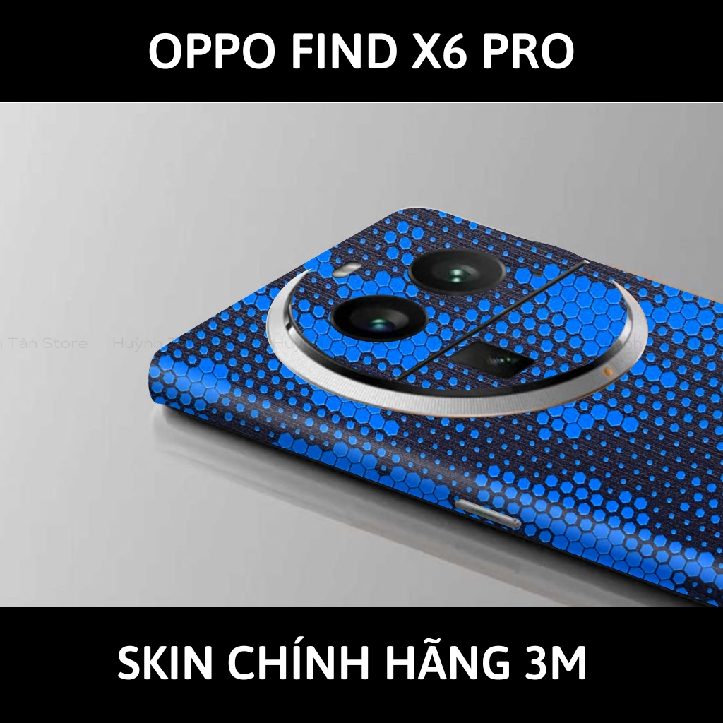 Dán skin điện thoại Oppo Find X6 Pro full body và camera nhập khẩu chính hãng USA phụ kiện điện thoại huỳnh tân store - Mamba Blue - Warp Skin Collection