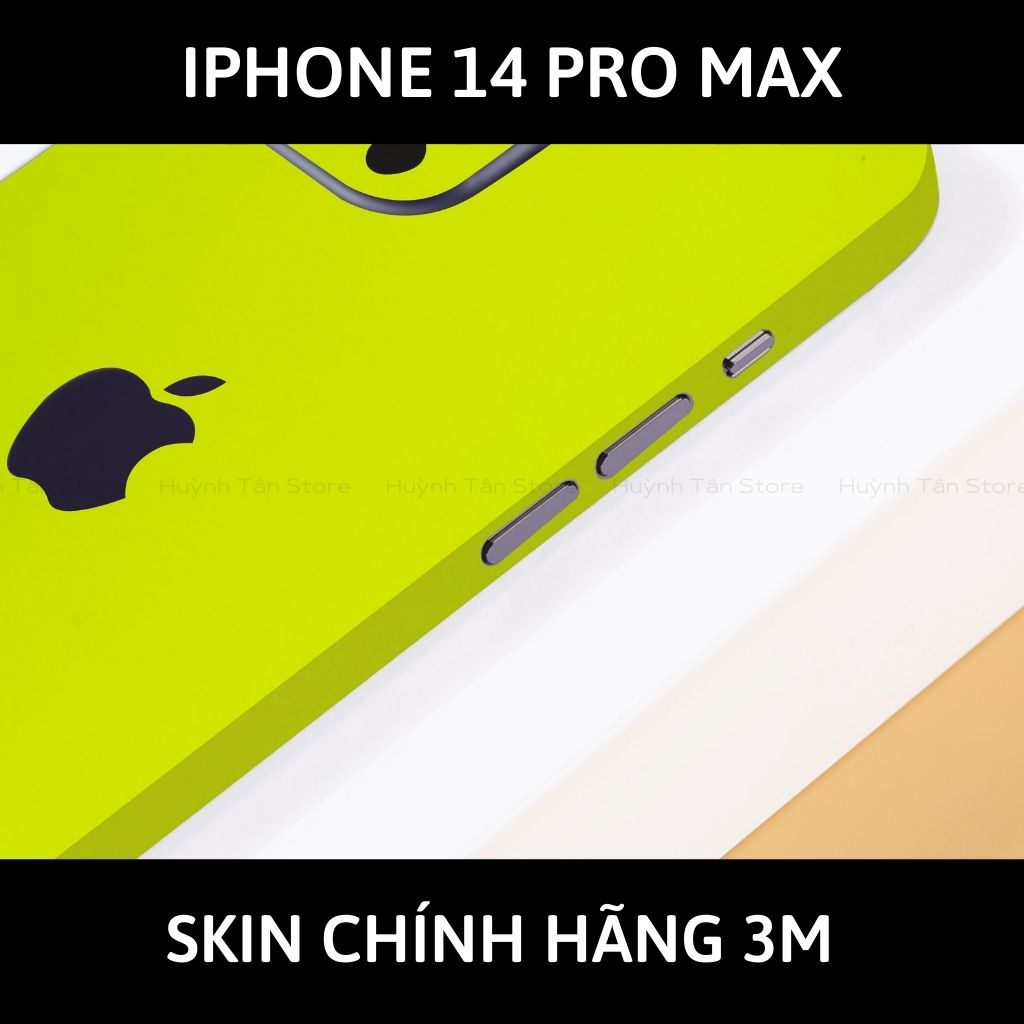 Skin 3m Iphone 14, Iphone 14 Pro, Iphone 14 Pro Max full body và camera nhập khẩu chính hãng USA phụ kiện điện thoại huỳnh tân store - Yellow Neo - Warp Skin Collection