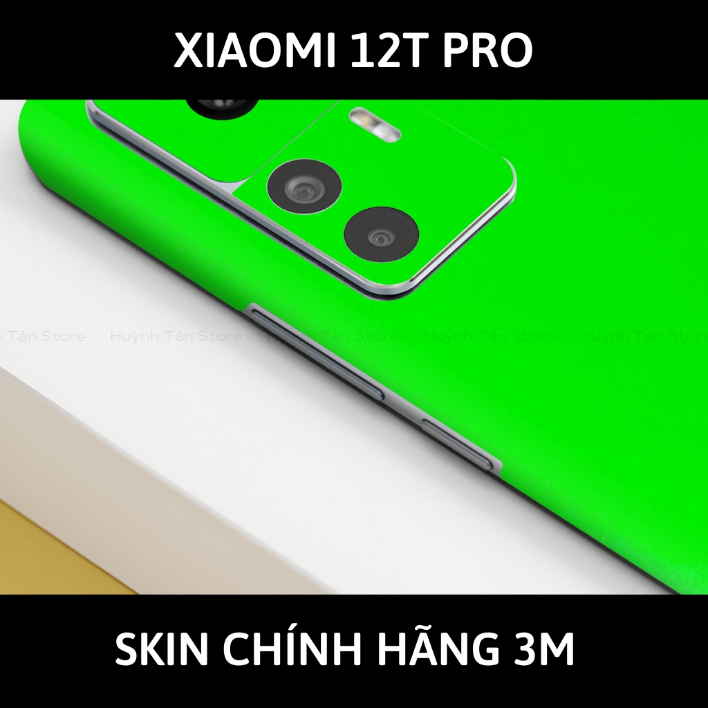 Skin 3m Mi 12T, Mi 12T Pro, K50 Ultra full body và camera nhập khẩu chính hãng USA phụ kiện điện thoại huỳnh tân store - Green Neo - Warp Skin Collection