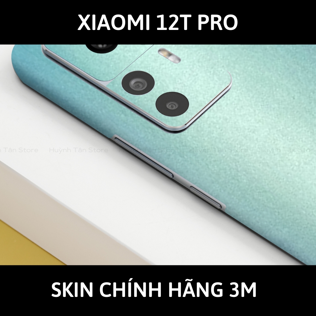 Skin 3m Mi 12T, Mi 12T Pro, K50 Ultra full body và camera nhập khẩu chính hãng USA phụ kiện điện thoại huỳnh tân store - Oracal Blue Yellow - Warp Skin Collection