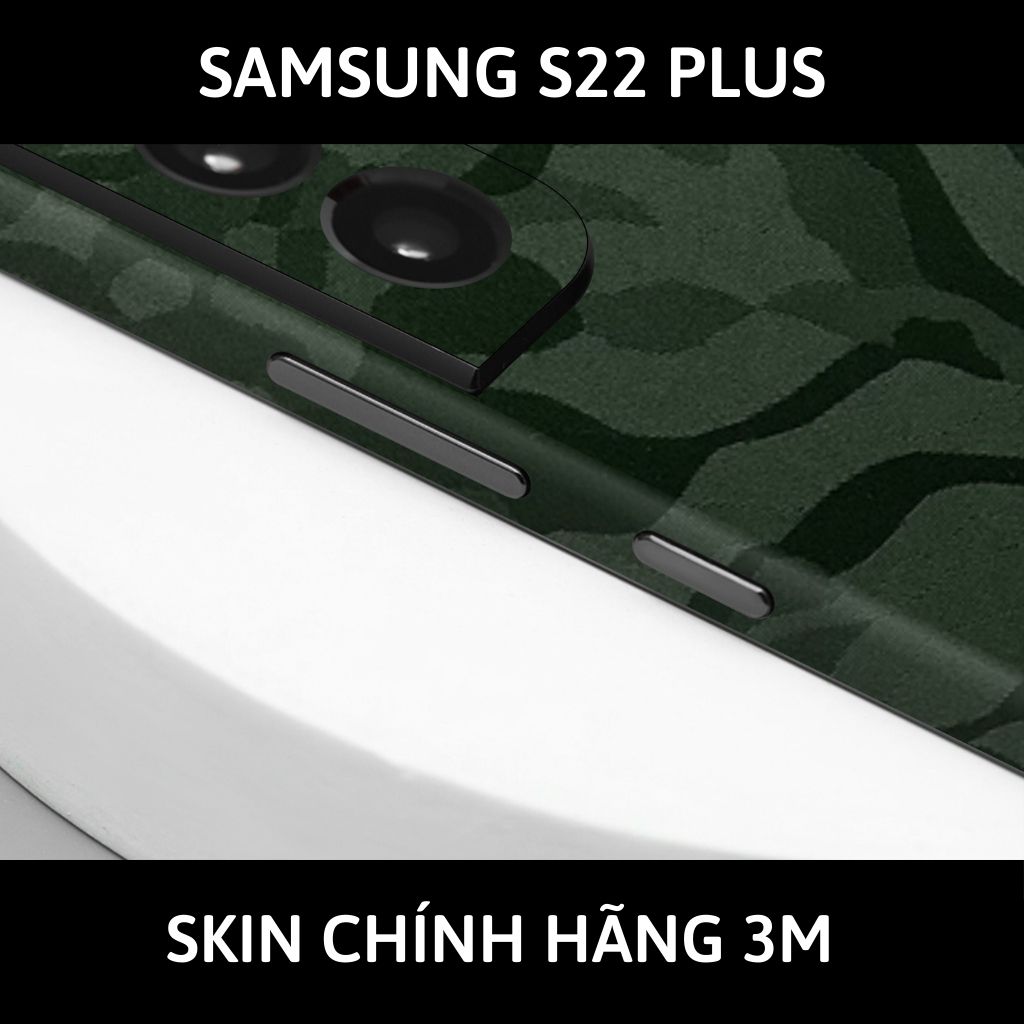 Skin 3m samsung galaxy S22 ultra , S22 plus, S22 full body và camera nhập khẩu chính hãng USA phụ kiện điện thoại huỳnh tân store - Camo Green - Warp Skin Collection