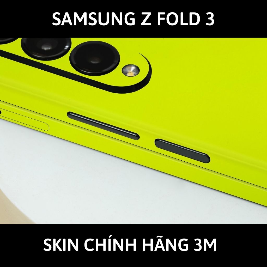 Skin 3m samsung galaxy Z Fold 4, Z Fold 3, Z Fold 2 full body và camera nhập khẩu chính hãng USA phụ kiện điện thoại huỳnh tân store - Yellow Neo - Warp Skin Collection