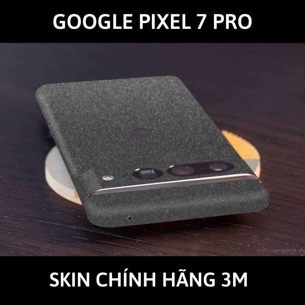 Skin 3m Google Pixel 7 Pro, Pixel 7, Pixel 7A full body và camera nhập khẩu chính hãng USA phụ kiện điện thoại huỳnh tân store - Dark Grey - Warp Skin Collection