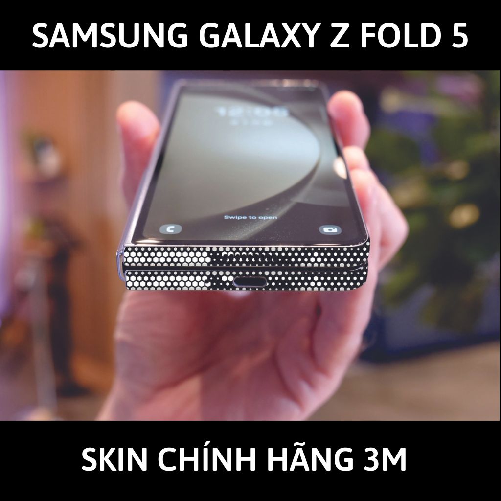 dán skin 3m samsung galaxy z fold 5 full body, camera phụ kiện điện thoại huỳnh tân store - Mamba White