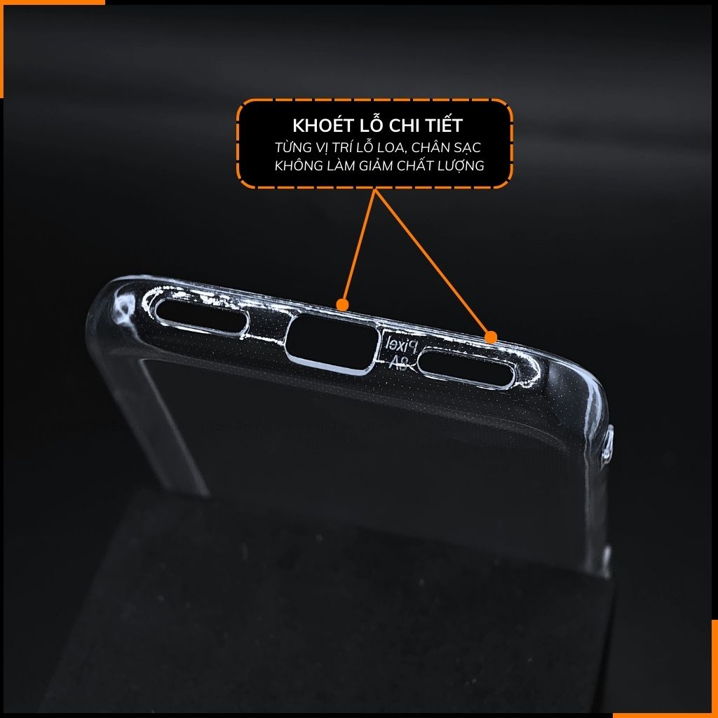 Ốp lưng pixel 8A silicon GOR trong suốt chính hãng bảo vệ camera phụ kiện huỳnh tân store