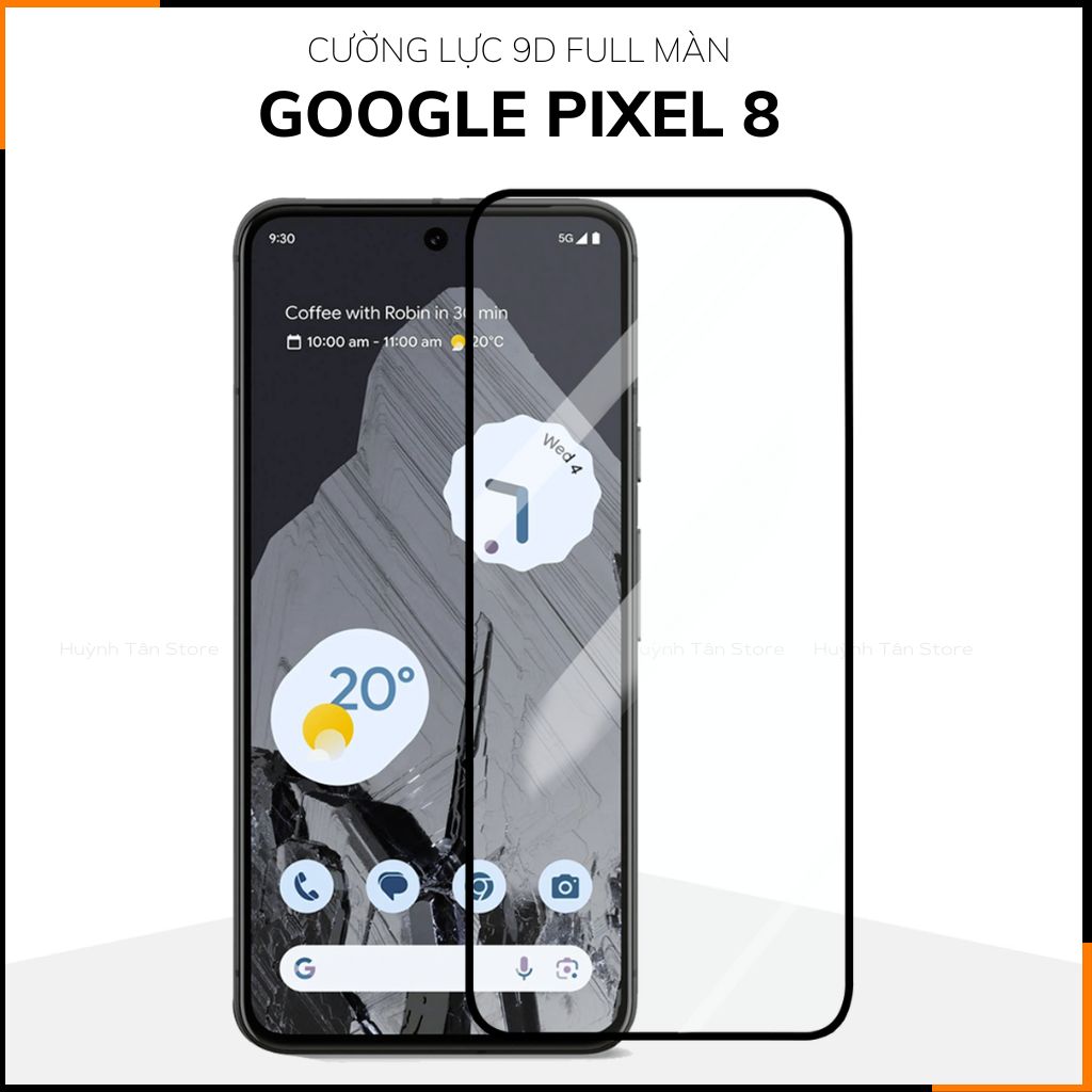 Kính cường lực google pixel 8 9D full màn chính hãng trong suốt bảo vệ màn hình phụ kiện huỳnh tân store