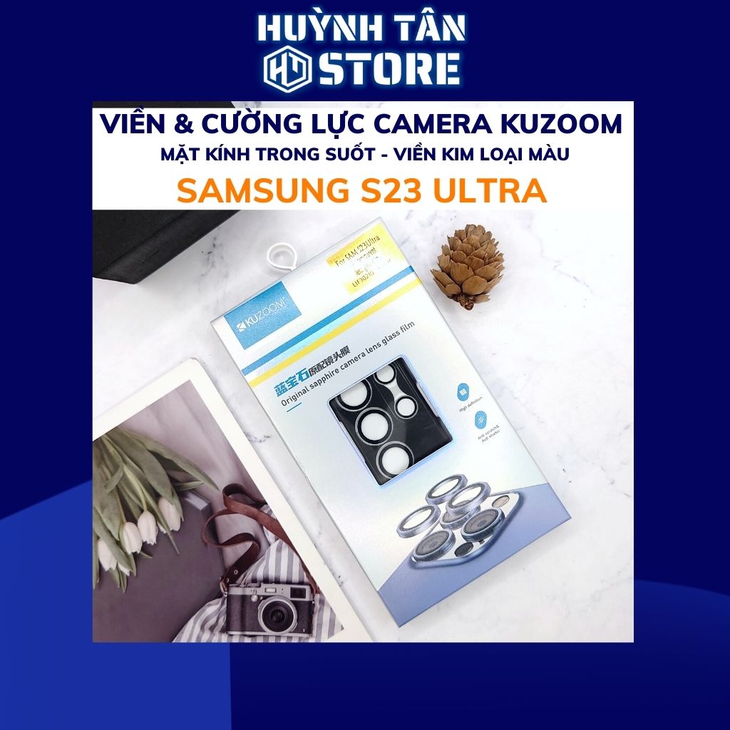 Combo viền và kính cường lực camera kuzoom s23 ultra