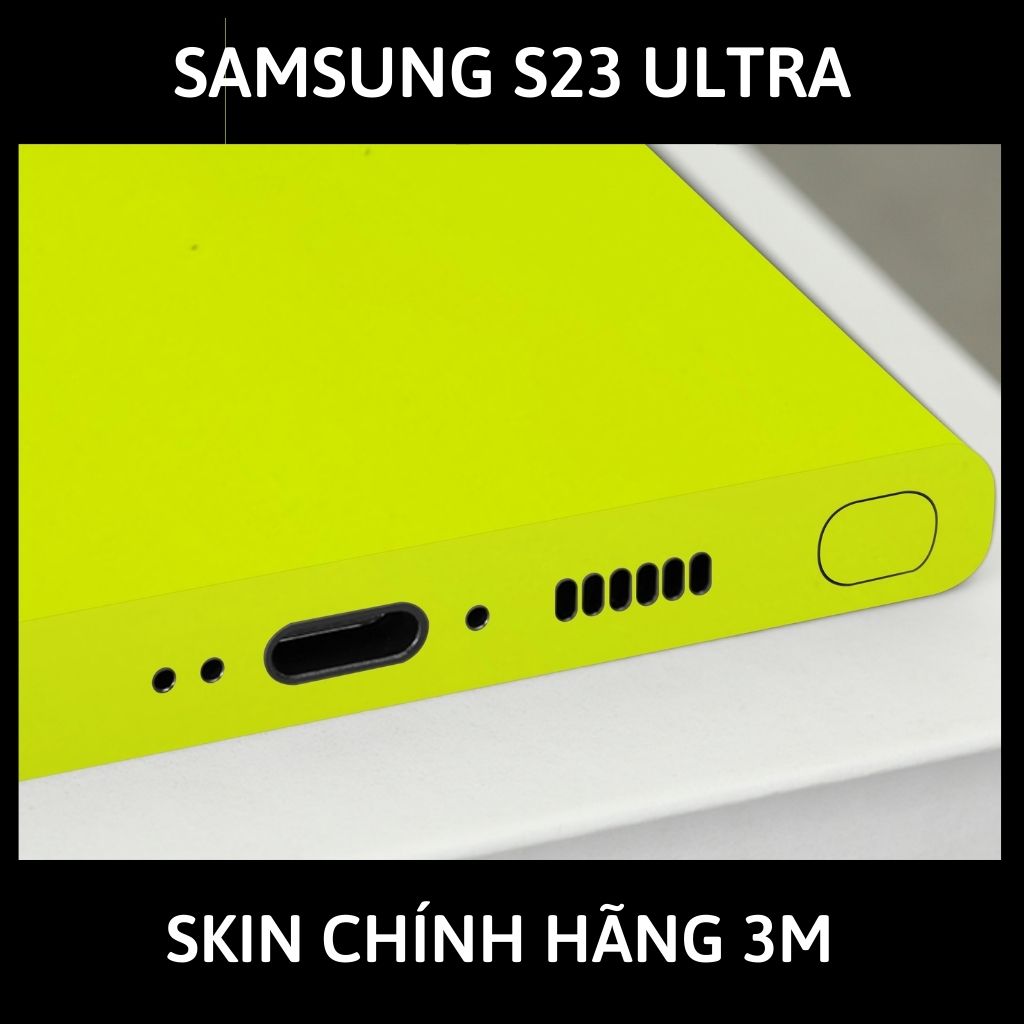 Skin 3m samsung galaxy s23, s23 plus, s23 ultra full body và camera nhập khẩu chính hãng USA phụ kiện điện thoại huỳnh tân store - Yellow Neo - Warp Skin Collection