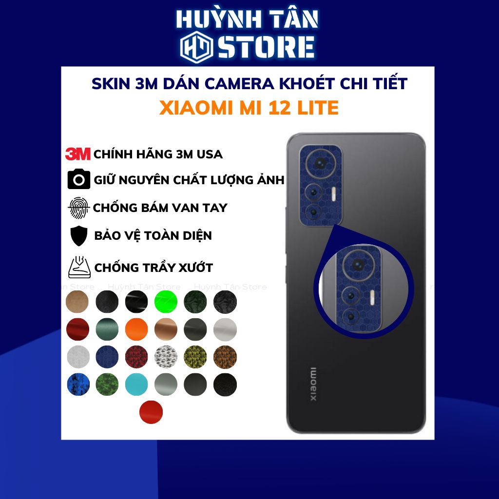 Miếng dán camera mi 12 lite