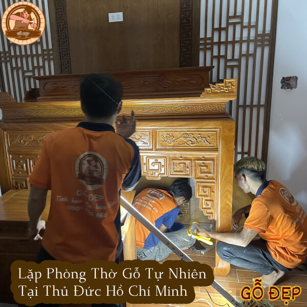 Lập Phòng Thờ Gỗ Tự Nhiên Tại Thủ Đức Hồ Chí Minh