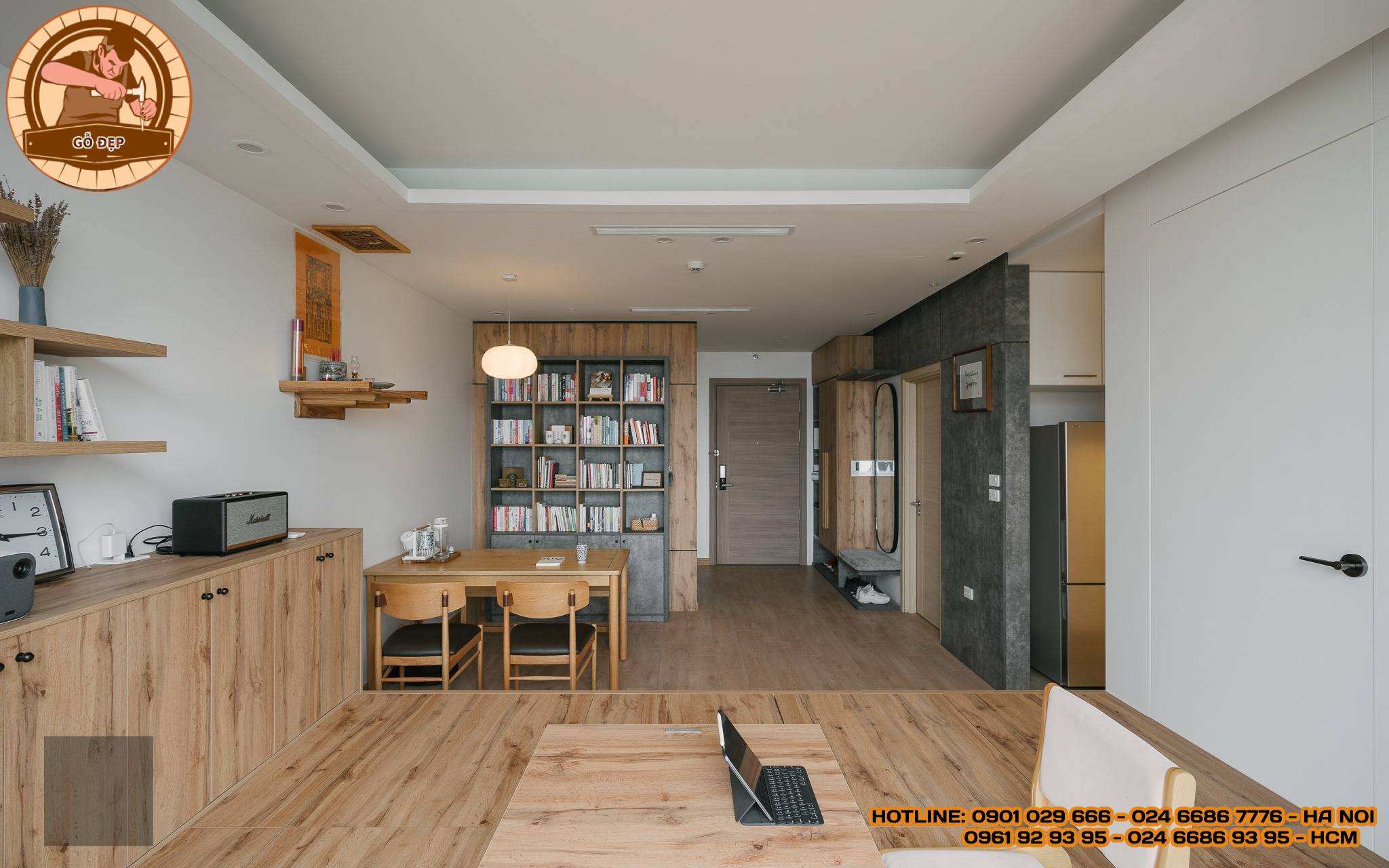 Bàn Thờ Treo Tường TT 07 - phù hợp với diện tích phòng thờ nhỏ