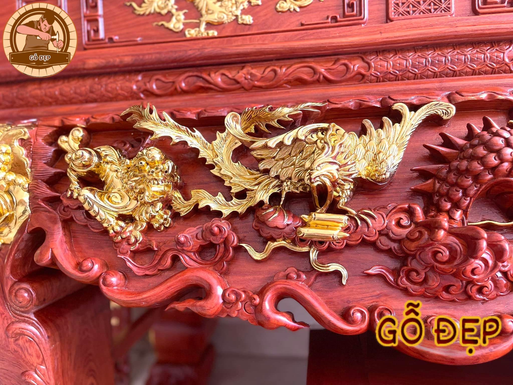 Họa tiết dát vàng