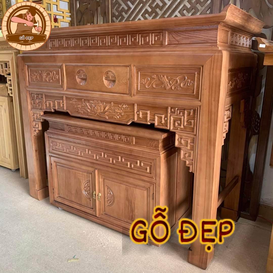 Án Gian Thờ Cao Cấp BT 09 - vừa truyền thống, vừa hiện đại
