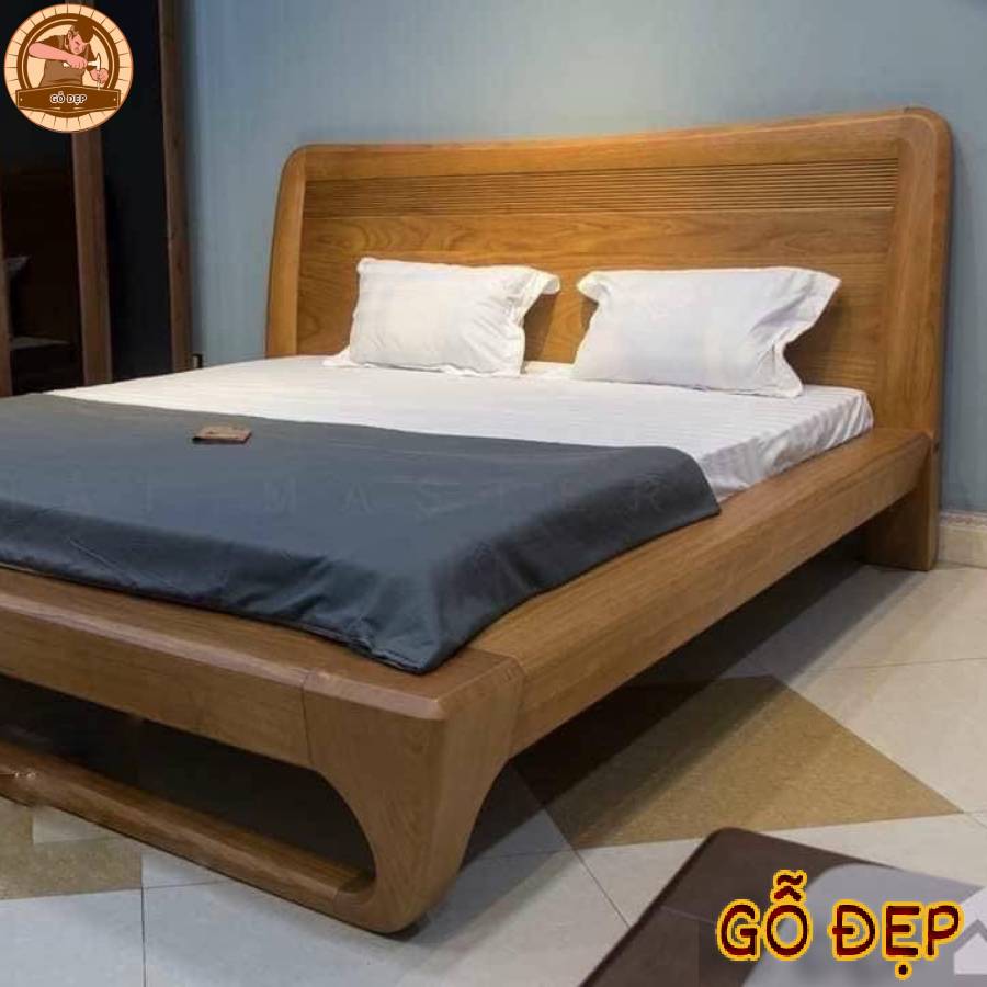 Giường được chế tác từ gỗ gõ