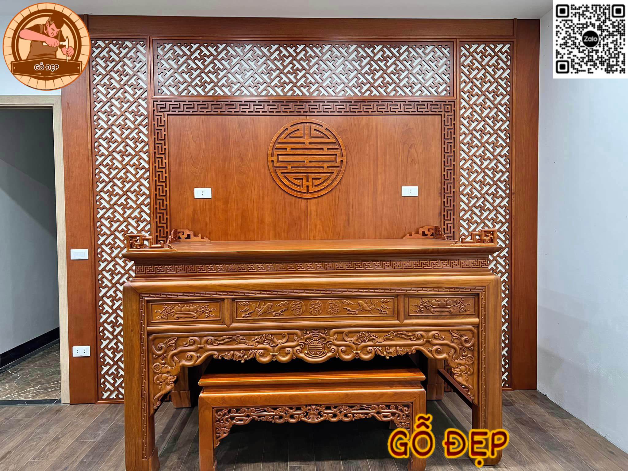 Án Gian Thờ Gỗ Hương BT 66