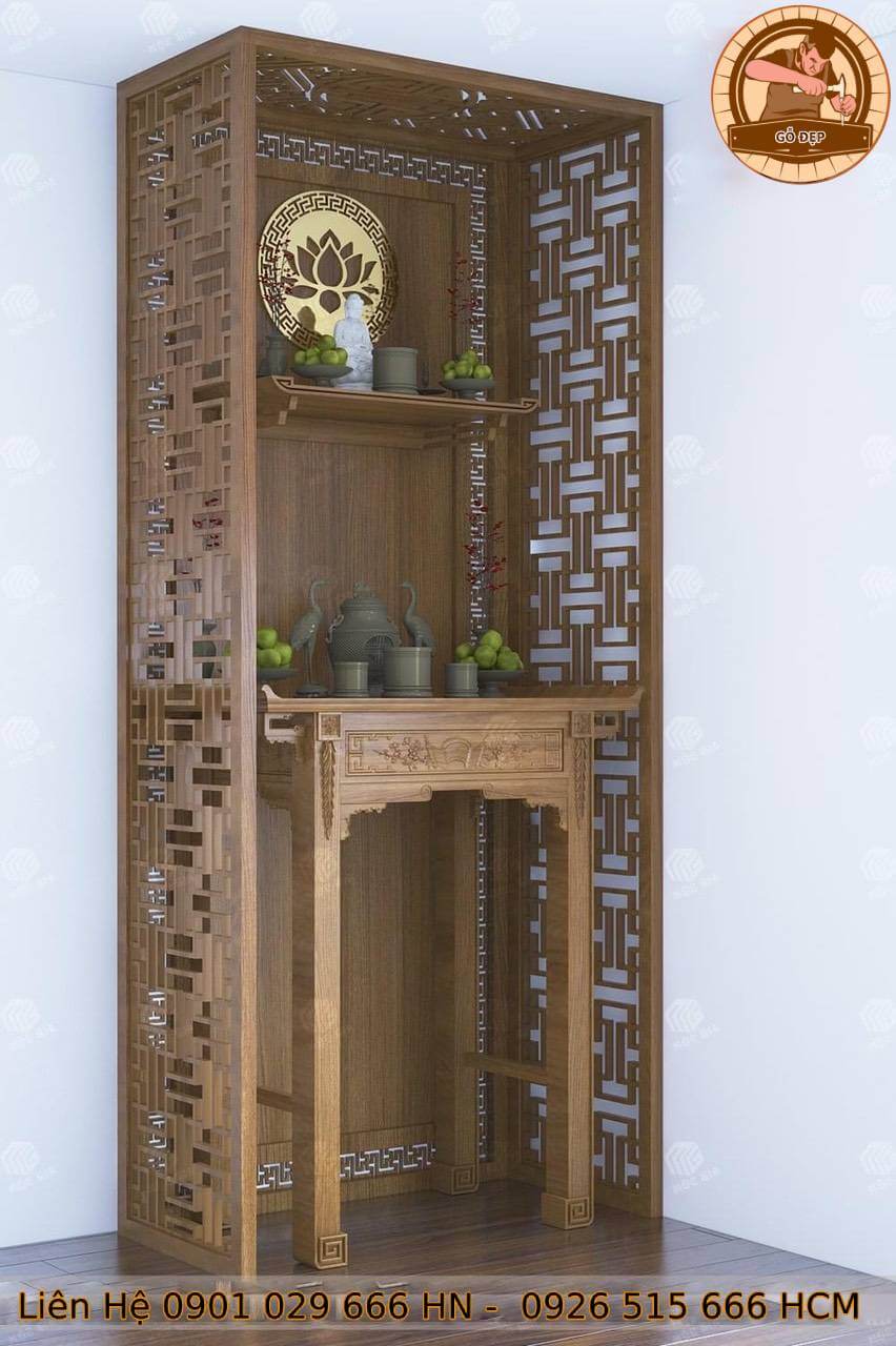 Mẫu Bàn Thờ Tân Cổ Điển BT 0099 - Thiết Kế Đơn Giản