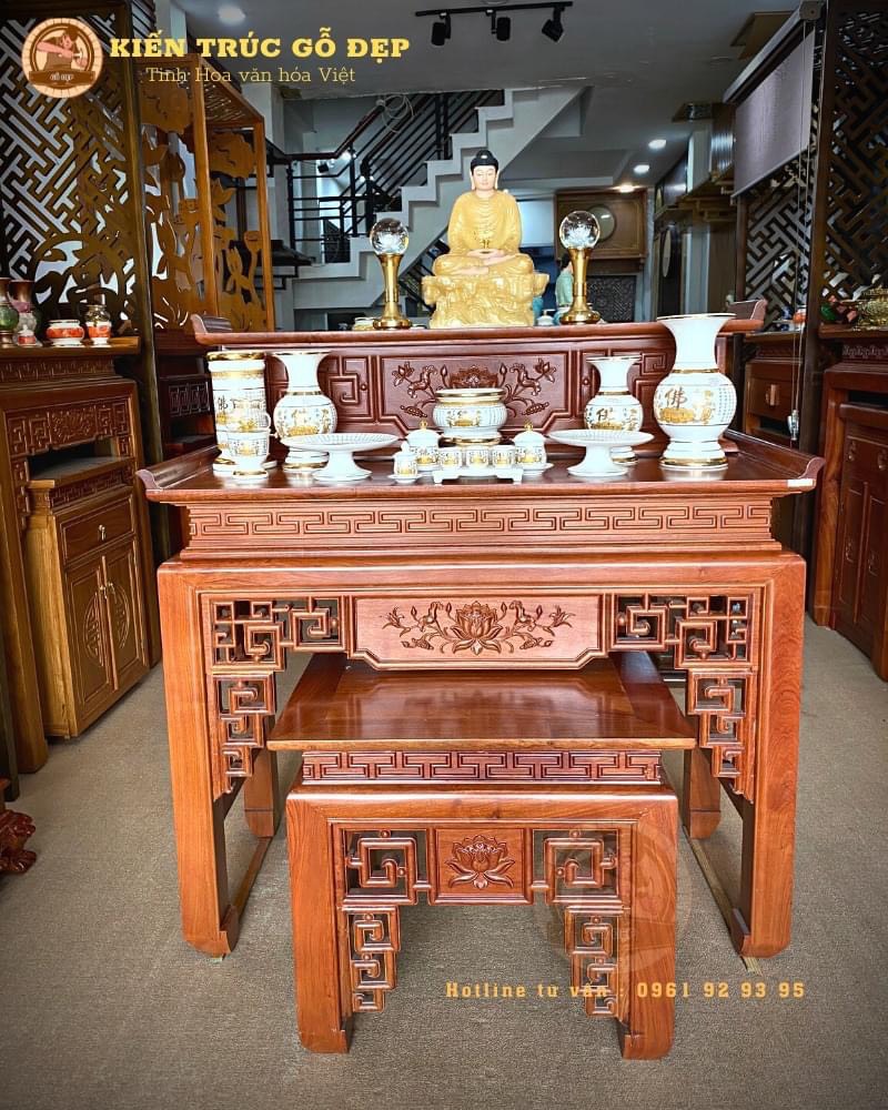 Bàn thờ 2 cấp hiện đại BT 0835 với thiết kế độc đáo