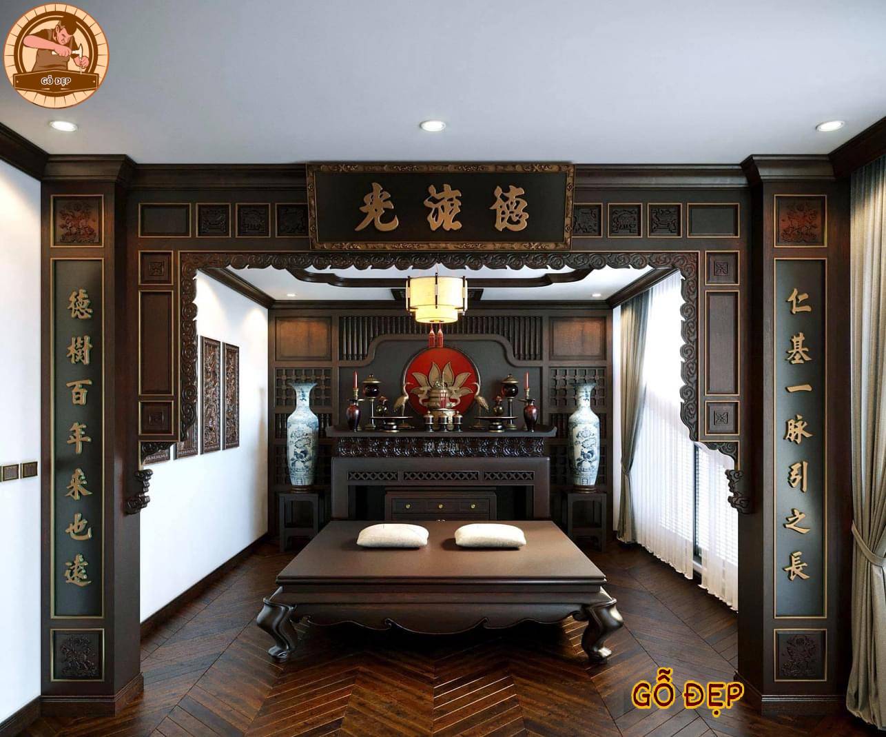 Mẫu Phòng Thờ Tư Gia Đẹp BT 557