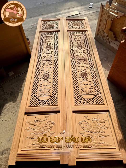 Vách Ngăn Gỗ Gõ Đỏ Mẫu Vách Ngăn Chất Liệu Gỗ Cao Cấp