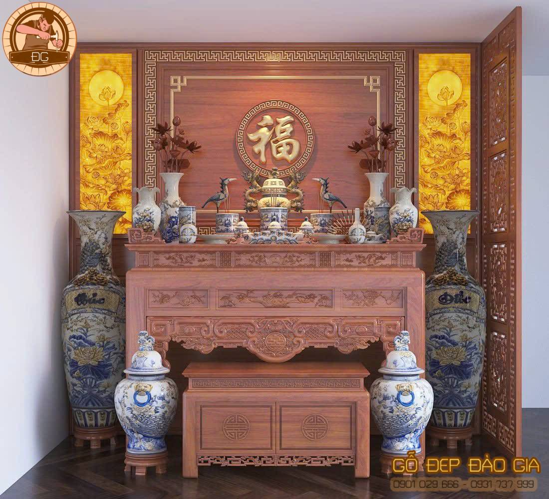 Phòng thờ đẹp hiện đại sang trọng là mong muốn của nhiều gia chủ