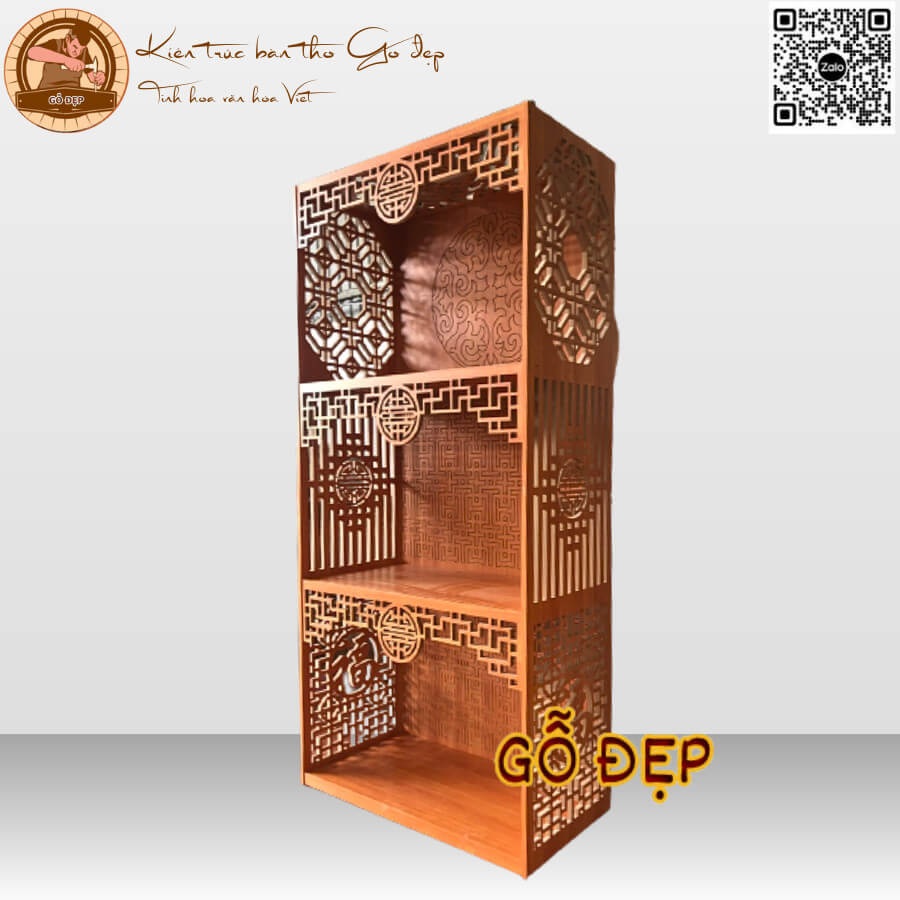 Bàn Thờ Đẹp Gỗ Công Nghiệp 3 Tầng BT 2606 - Kiến Trúc Gỗ Đẹp Giá Chất Lượng