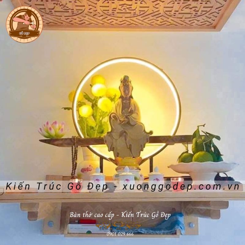 Bàn thờ treo gỗ gõ lào cao cấp