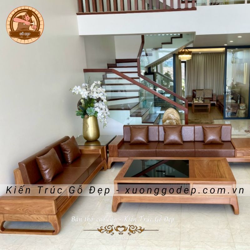 Bàn ghế gỗ Hương lào hiện đại dành cho mọi gia đình