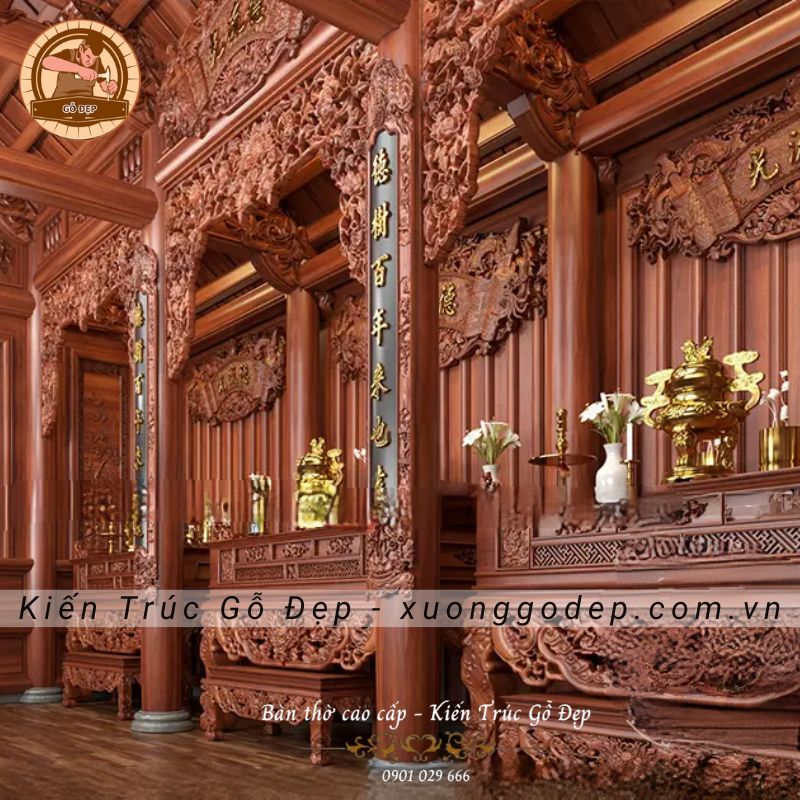 Địa chỉ thi công thiết kế nhà thờ 3 gian chất lượng