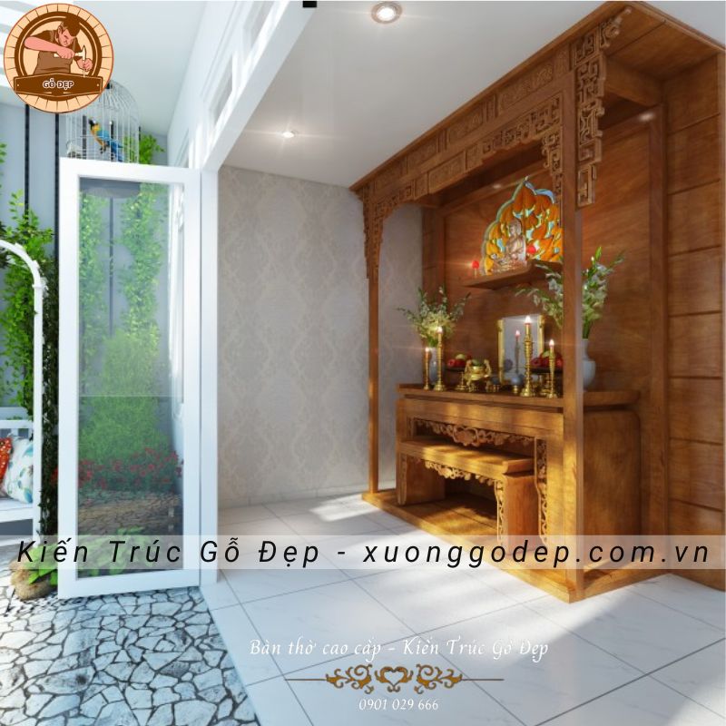 Thiết kế phòng thờ sân thượng cần đảm bảo nguyên tắc nào?