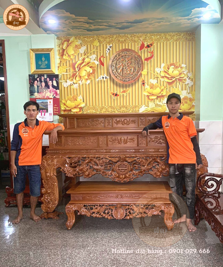 Sập Thờ SP6007 - chất liệu gỗ bền đẹp