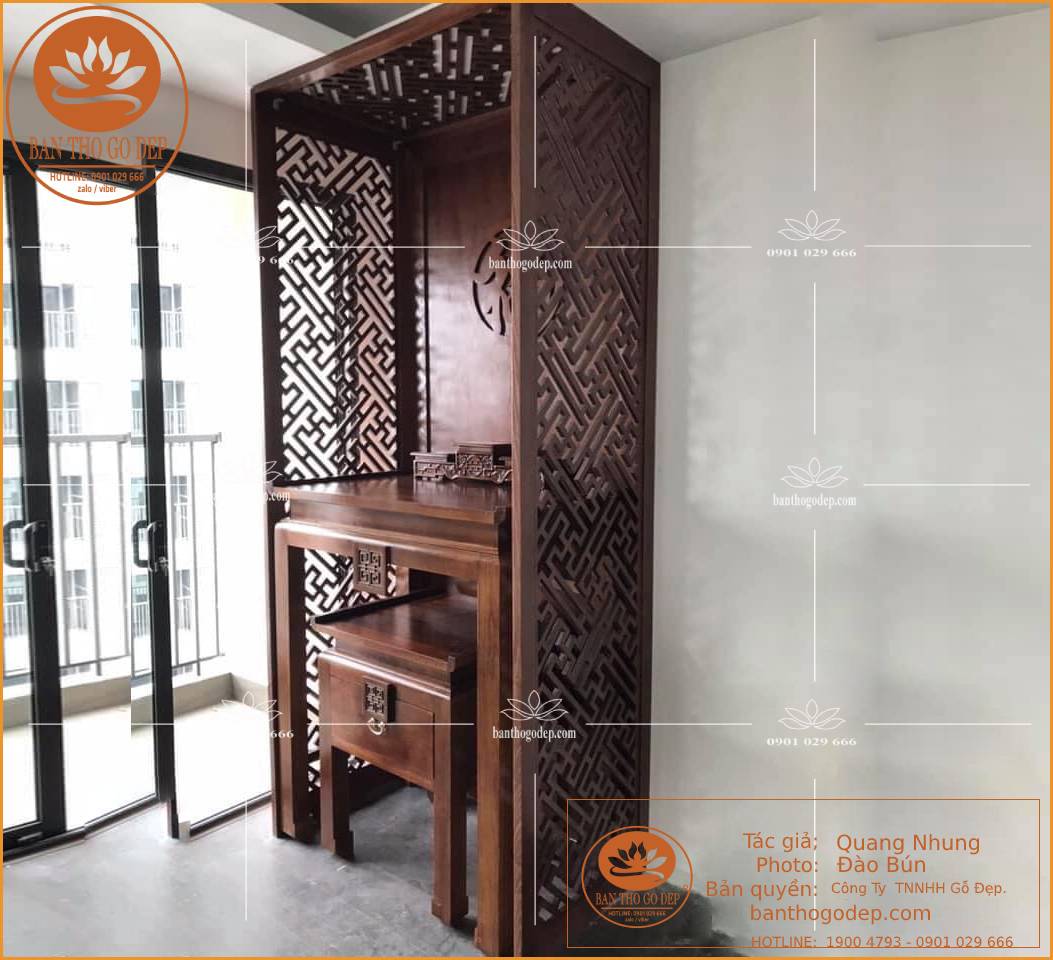 Bàn thờ hiện đại BT 54 - Kích thước chuẩn phong thủy