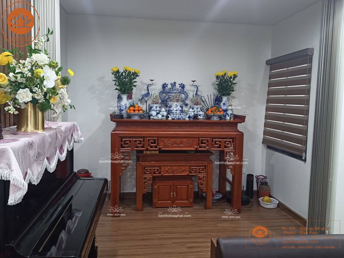 Án Gian Thờ Gỗ Gõ BT 54