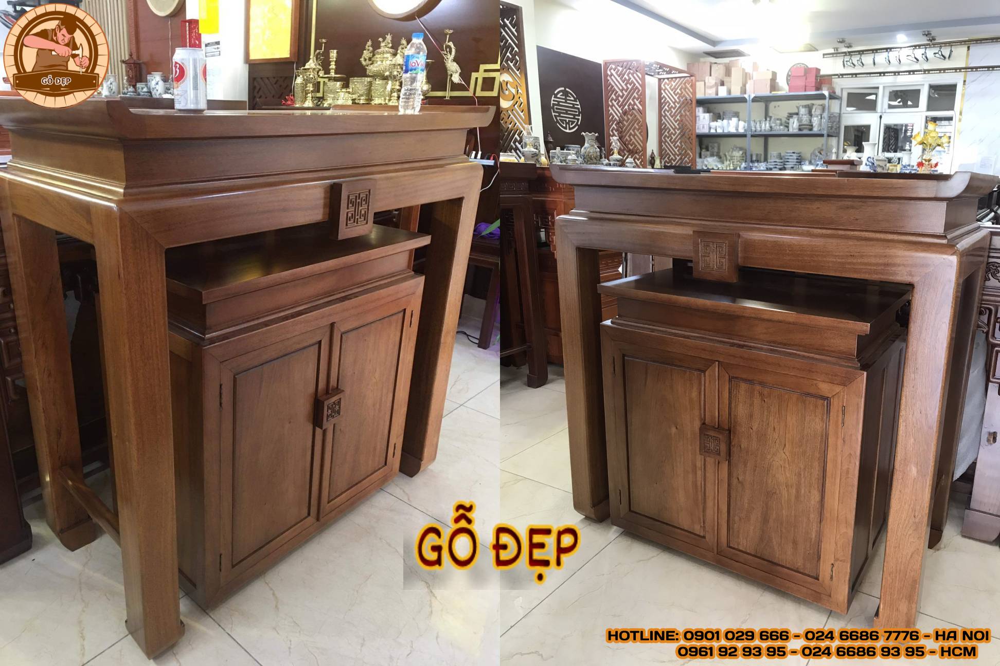 Hình ảnh bàn thờ phật chung cư TT 22