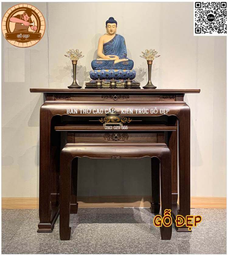 Bàn Thờ Hiện Đại BT 98887 được sản xuất tại Kiến Trúc Gỗ Đẹp