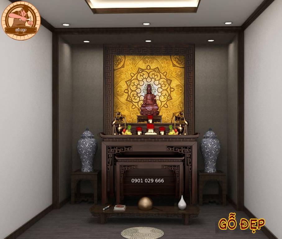 Bàn Thờ Tủ Thờ BT 08 - Kích thước chuẩn phong thủy