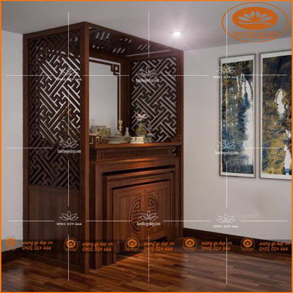 Bàn Thờ Gỗ Hương BT 05 - kích thước chuẩn