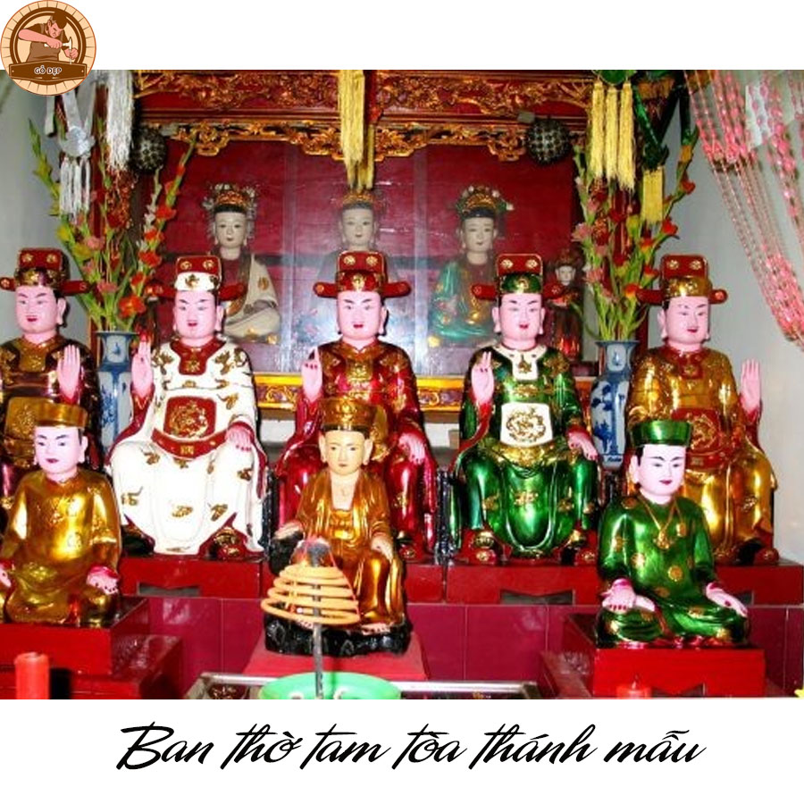 Ban thờ tam tòa thánh mẫu