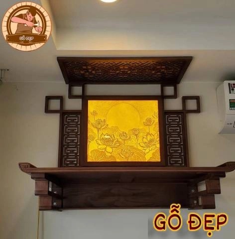 Bàn thờ treo tường Tây Ninh đơn giản, gọn nhẹ